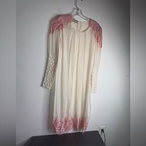 BY MALENE BIRGER Dress with 3/4 sleeves and Lace